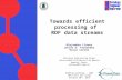Towards efficient processing of  RDF data streams