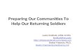 Preparing Our Communities To Help Our Returning Soldiers