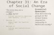 Chapter 31: An Era of Social Change