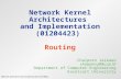 Wireless Embedded Systems (0120442x) Routing
