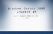 Windows Server 2008 Chapter 10