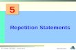 Repetition Statements