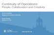 Continuity of Operations: People, Collaboration and Creativity