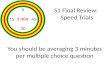 S1 Final Review:  Speed Trials