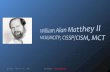 William Alan Matthey II MCSE/MCITP, CISSP/CISM, MCT