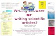 Writing software  or  writing scientific articles?