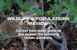 WILDLIFE & POPULATIONS REVIEW