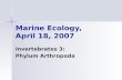 Marine Ecology,  April 18, 2007
