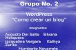 Grupo No. 2 WordPress “Como crear un blog”