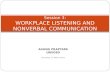 Session 3: WORKPLACE LISTENING AND NONVERBAL COMMUNICATION