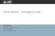 Perth airport – Emergency law