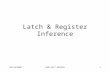 Latch & Register Inference