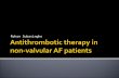 Antithrombotic therapy in non-valvular AF patients