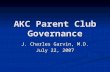 AKC Parent Club Governance