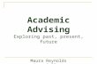 Academic Advising Exploring past, present, future Maura Reynolds Hope College