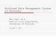 Archived Data Management System in Kentucky