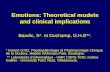 Emotions: Theoretical models and clinical implications