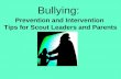 Prevention and Intervention  Tips for Scout Leaders and Parents
