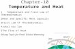Chapter-10  Temperature and Heat