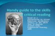 Handy guide to the skills of critical reading