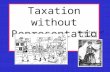 Taxation without Representation