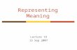 Representing Meaning
