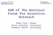 Summary of Forum activities 08/09  against objectives