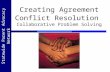Creating Agreement Conflict Resolution Collaborative Problem Solving