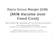 What is Dairy Gross Margins Insurance do for Producers?