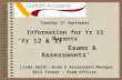 ‘Yr 12 & 13                      Exams & Assessments’