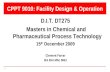 CPPT 9010: Facility Design & Operation