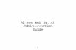 Alteon Web Switch Administration Guide