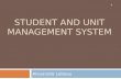 Student  and unit management system