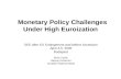 Monetary Policy Challenges Under High Euroization