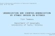 URBANIZATION  AND  COUNTER-URBANIZATION  BY ETHNIC ORIGIN IN  ESTONIA