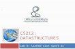 Cs212:  DataStructures
