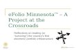 eFolio Minnesota TM  – A Project at the Crossroads