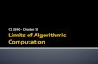 Limits of Algorithmic Computation