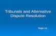 Tribunals and Alternative Dispute Resolution