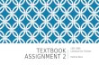 Textbook aSsignment 2