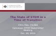The State of STEM in a Time of Transition Chris Roe, CSLNet Gateways STEM Stakeholder Meeting