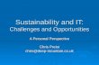 Sustainability and IT: Challenges and Opportunities