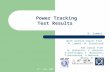 Power Tracking Test Results