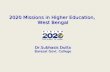 2020 Missions in Higher Education,  West Bengal Dr.Subhasis Dutta Barasat  Govt. College