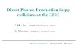 Direct Photon Production in pp collisions at the LHC