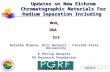 Updates on New Eichrom Chromatographic Materials For Radium Separation Including