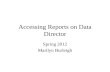 Accessing Reports on Data Director