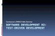Software development #2: Test-Driven Development