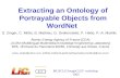 Extracting an Ontology of Portrayable Objects from WordNet