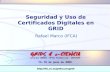 Seguridad y Uso de Certificados Digitales en GRID